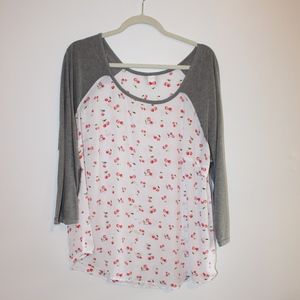 Cherry 3/4 Sleeve Shirt